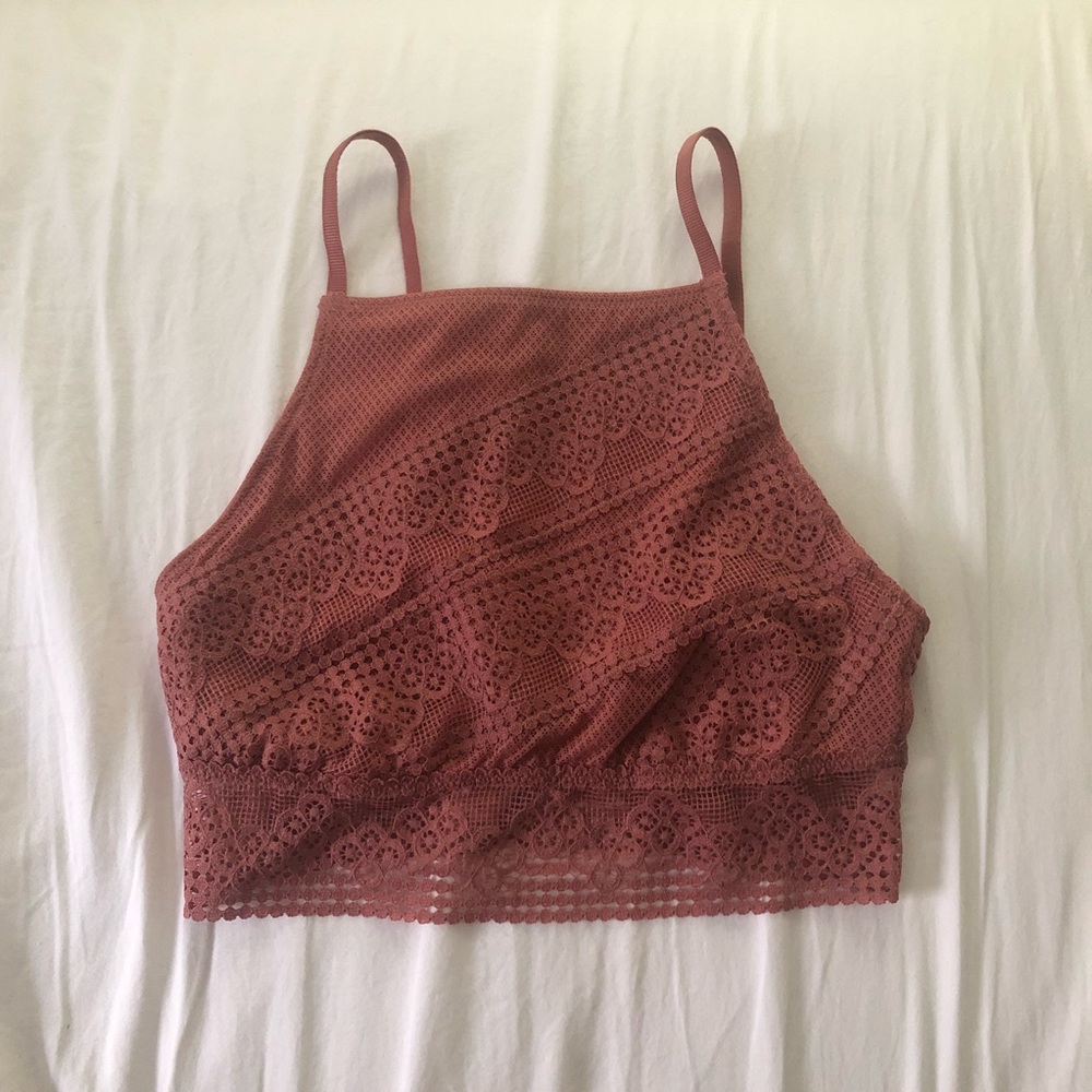 NWT Aerie Racerback High Neck Bralette